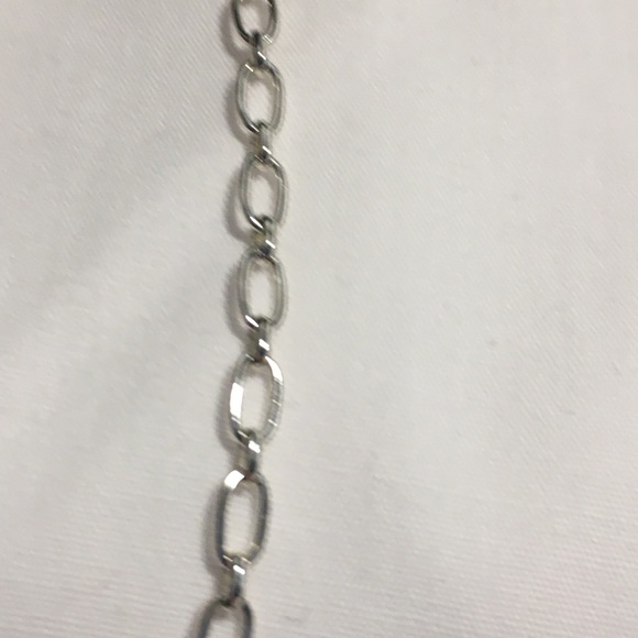 Stella & Dot Silvertone 3 Hoop Necklace - Picture 3 of 5